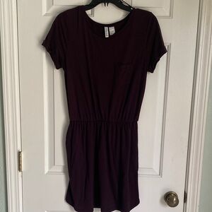 Chic cotton Plum Mini Dress M